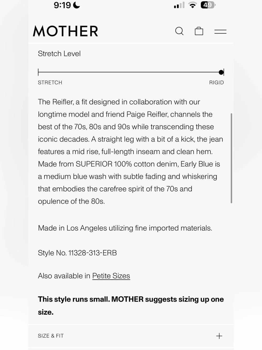 MOTHER Straight-Leg Jeans in Early Blue Wash